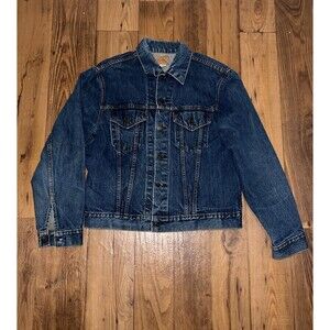 Vintage Levis Big E Type 3 Denim Trucker Jacket - Size 44 - 70505 0217